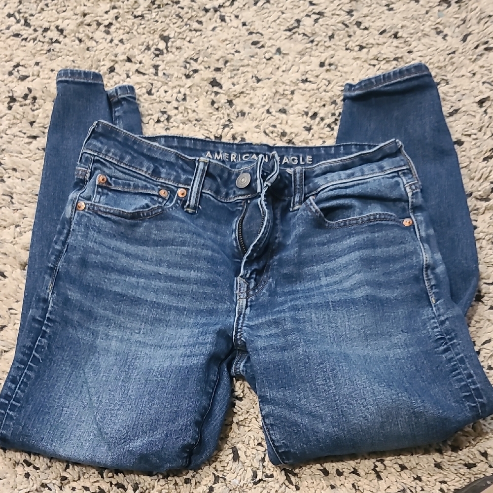 American Eagle Outfitters Boy's 28x28 Dark Blue Skinny Jeans
